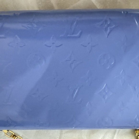 Louis Vuitton Rossmore Amante Light Lavender Patent Leather Clutch Gold Hardware - Picture 5 of 12